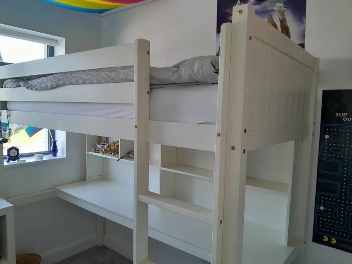 Loft Bed with desk - Image 1
