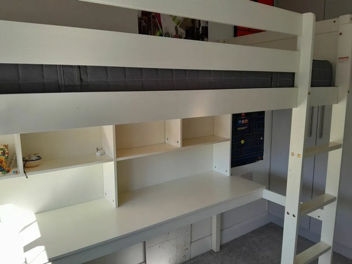 Loft Bed with desk - Image 2