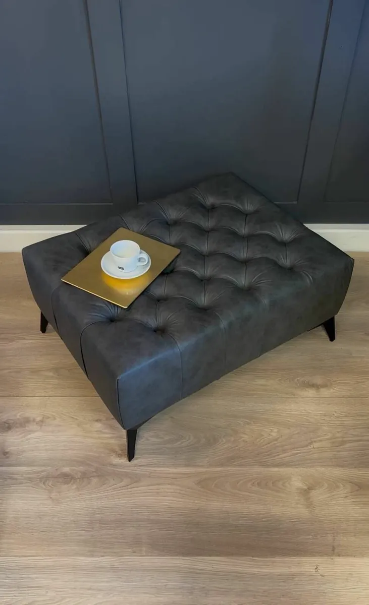 The Meridian Tufted Ottoman Coffee Table - Image 4
