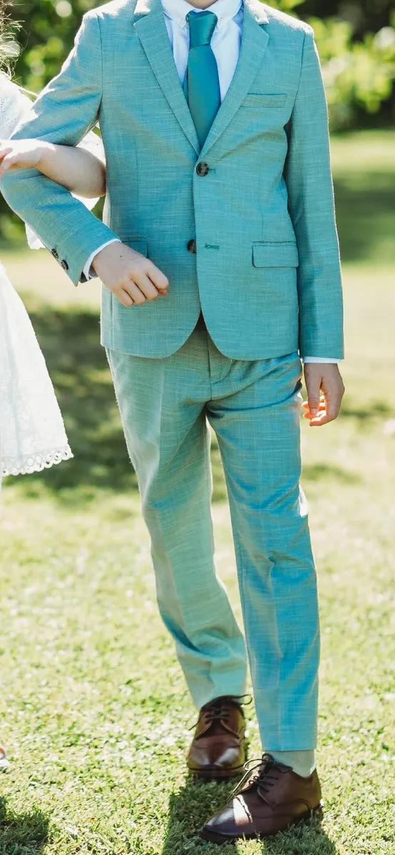 Boys Green Ted Baker Suit age 8 - Image 1