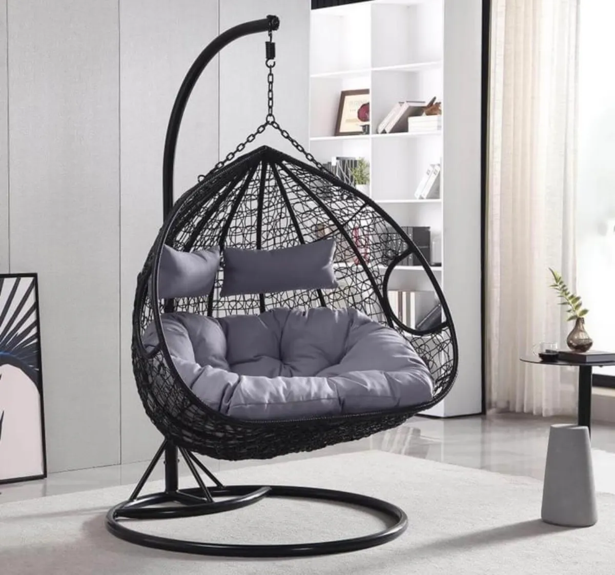 NEW RATTAN HANGING SWING EGG CHAIR - DELIVERY - Image 4