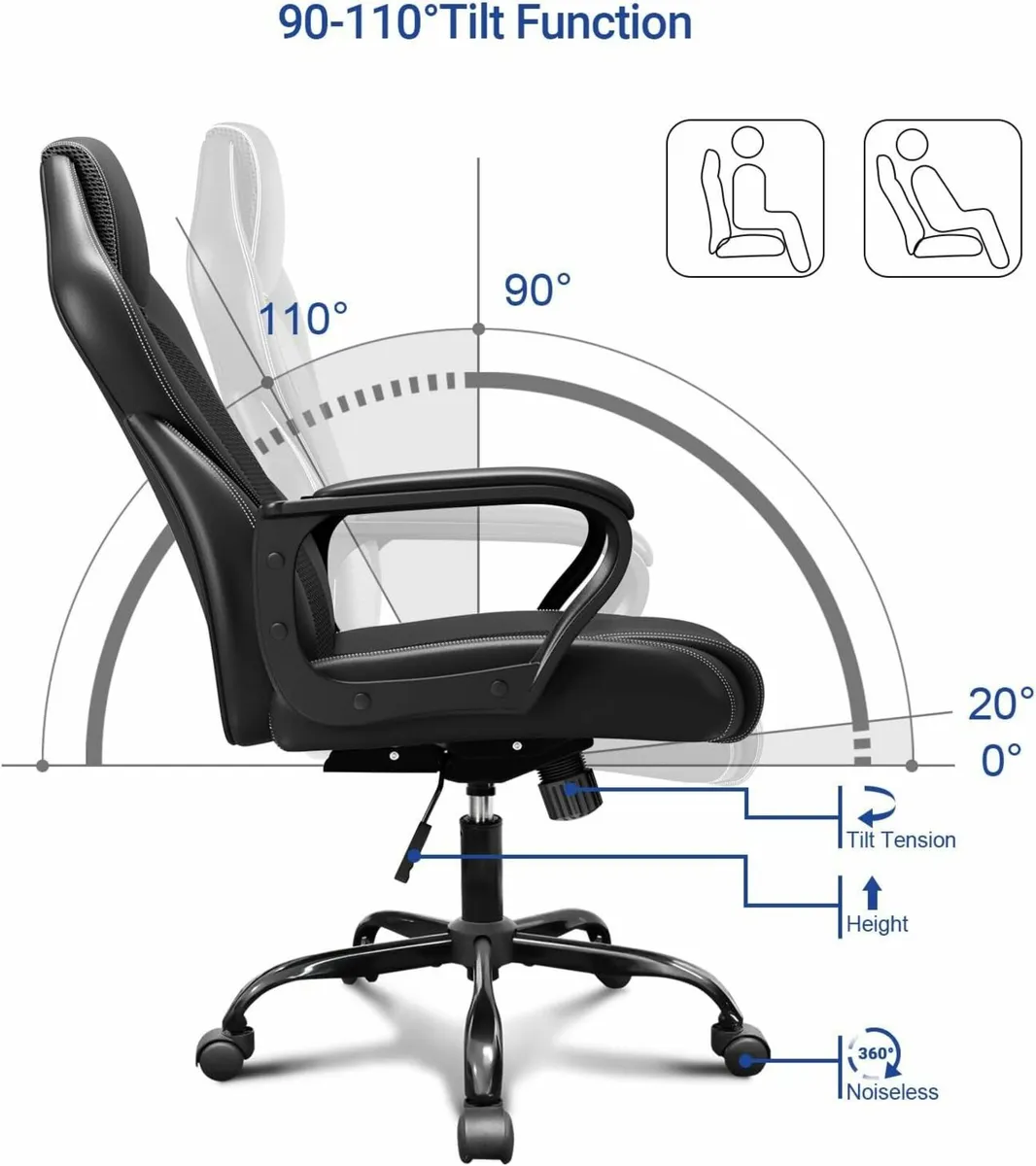 Office Chair Ergonomic Computer Chair Gaming - Image 2