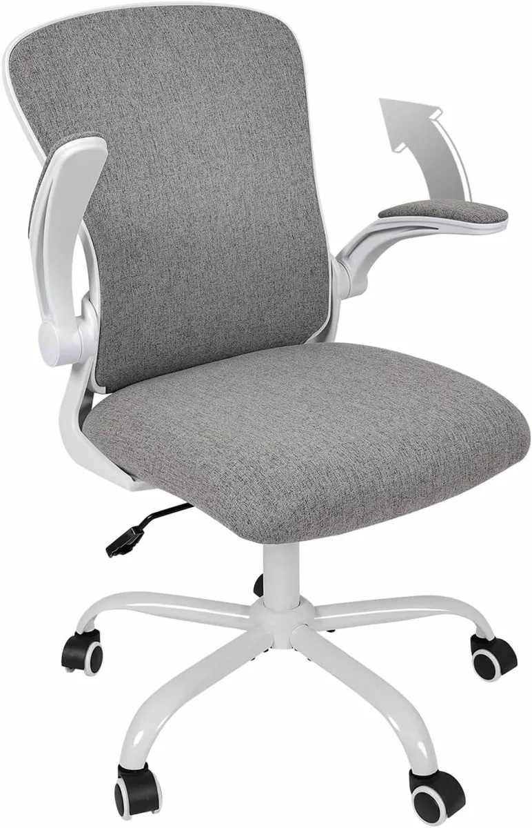 Ergonomic Office Chair Desk Flip-up Armrest grey - Image 1