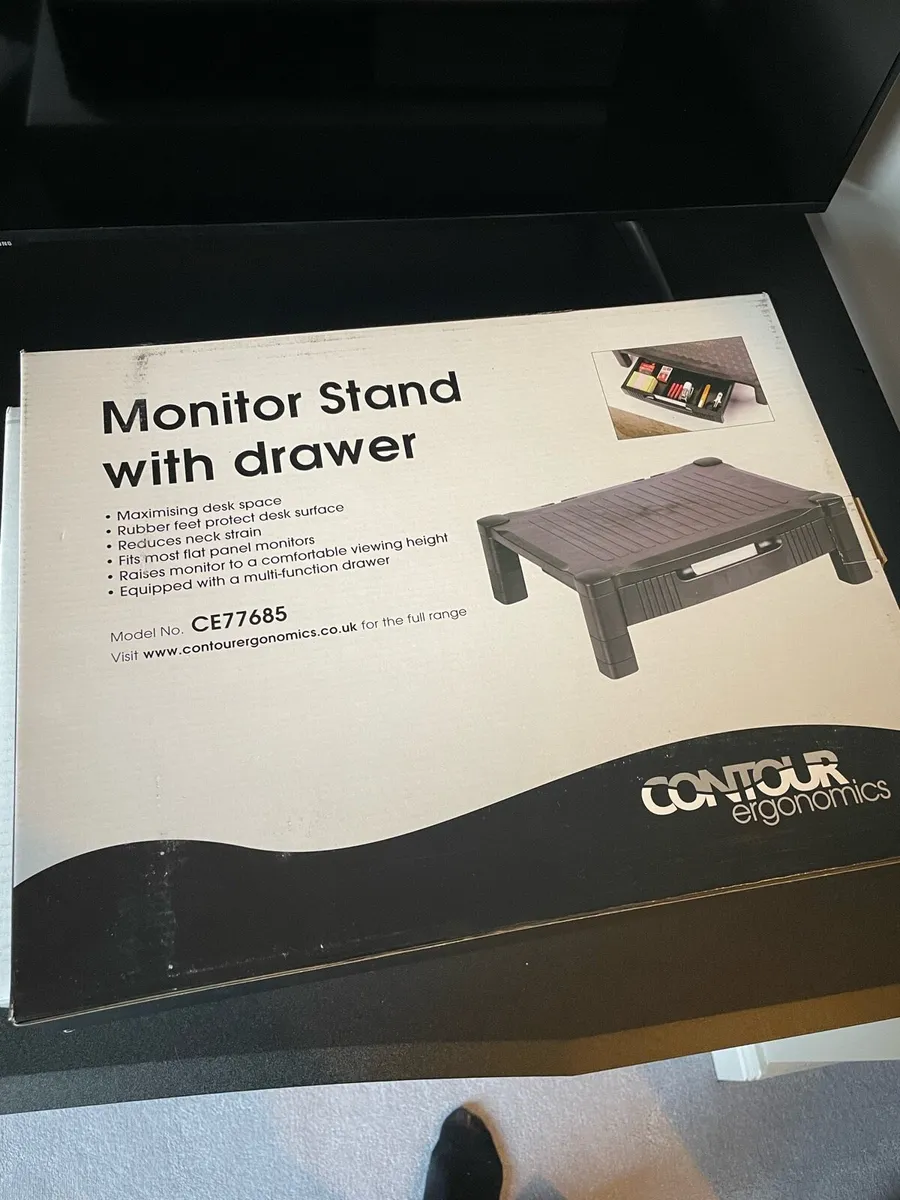 Computer stand with drawer