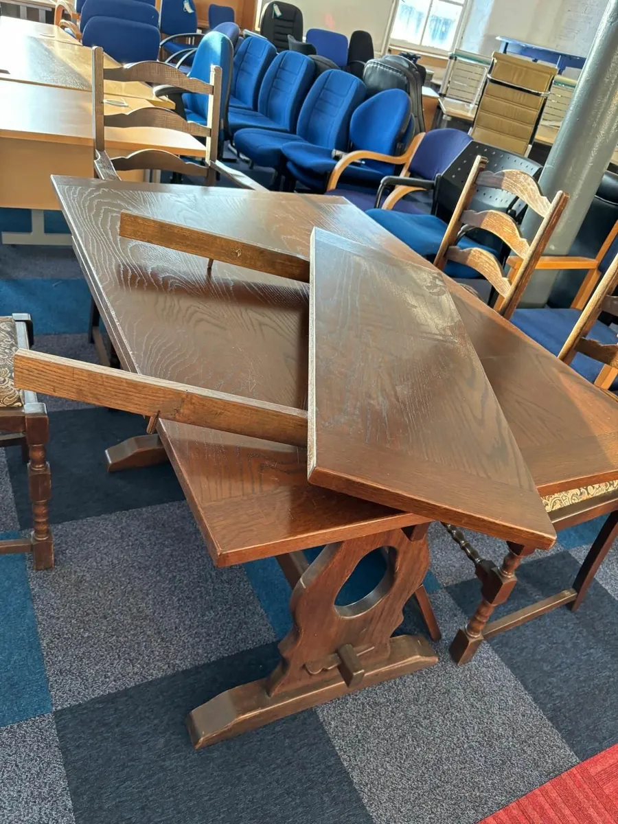 Antique Table and Chair Set - ONLY £150 - Image 4