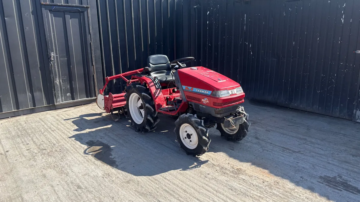 Yanmar 4WD Compact Tractor with Rotovator - Image 1