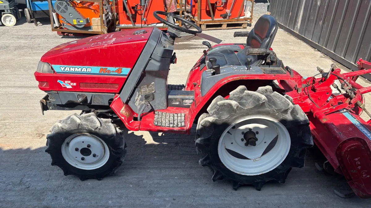 Yanmar 4WD Compact Tractor with Rotovator - Image 4