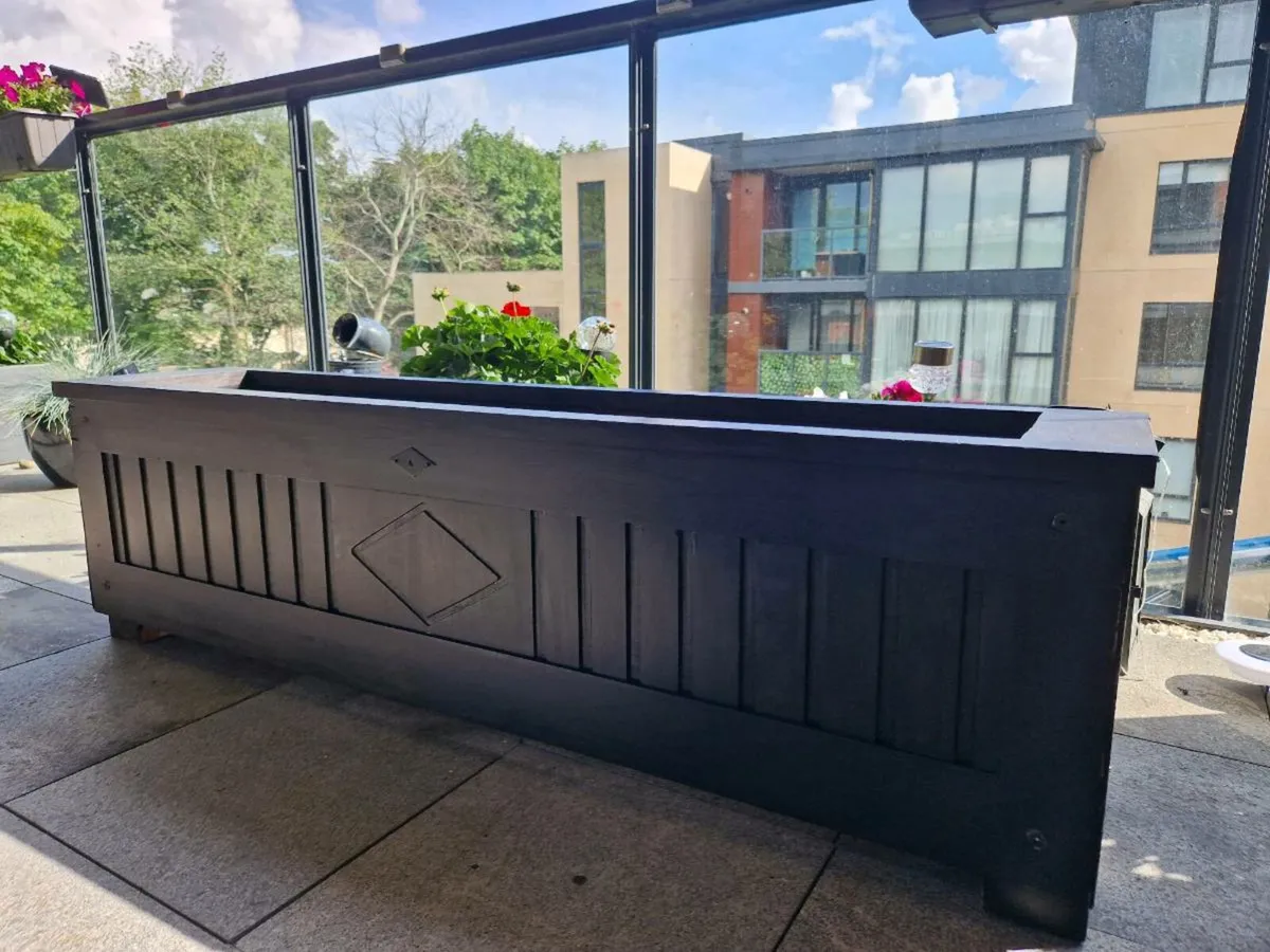 Large Wooden planters - Image 2
