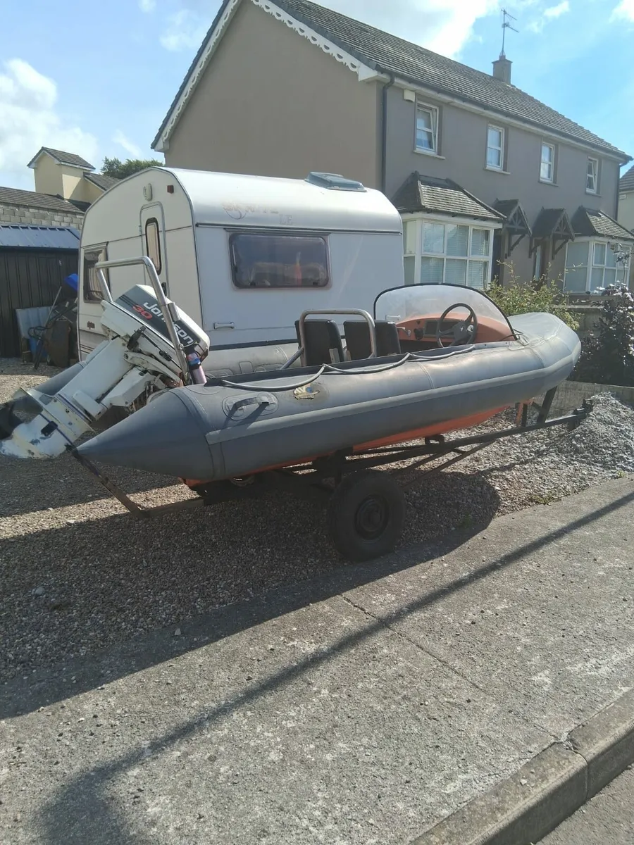 4m Avon Sea rider, 30hp engine and trailer - Image 2