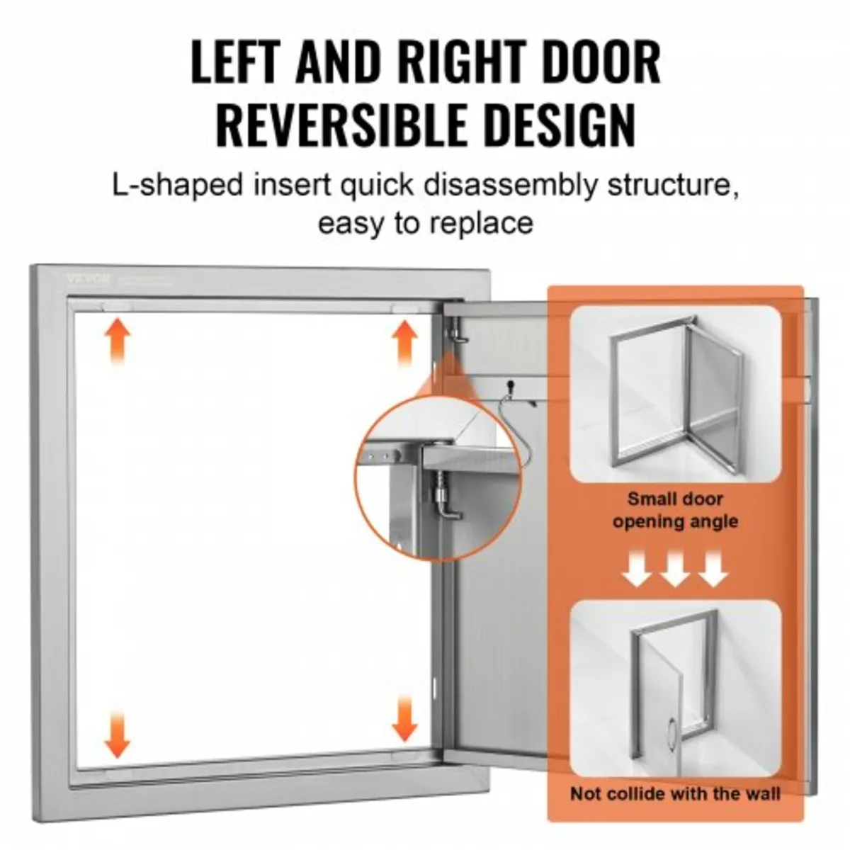BBQ Access Door, 457x508 mm Single Outdoor Kitchen - Image 3
