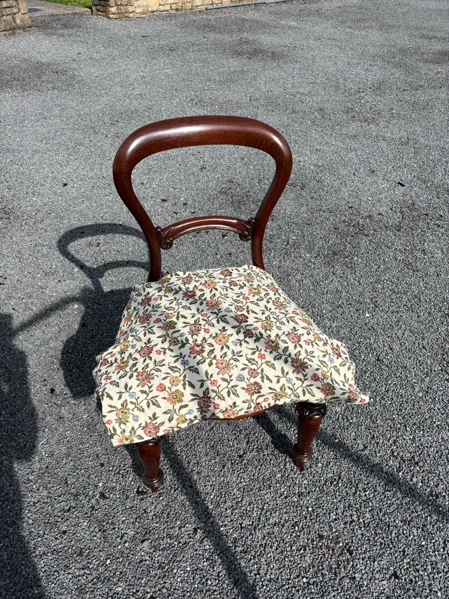 Set 6 Mid Victorian Dining Chairs - Image 1
