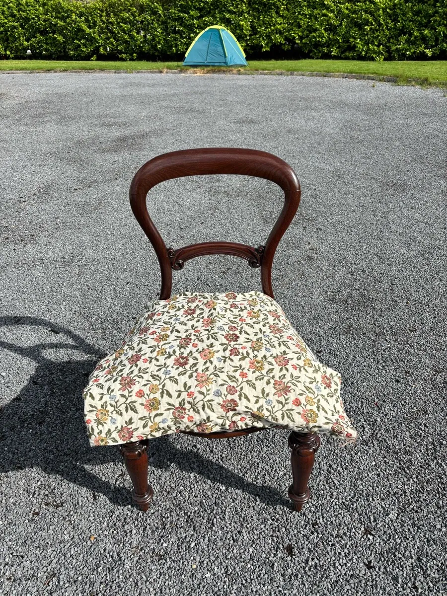 Set 6 Mid Victorian Dining Chairs - Image 2