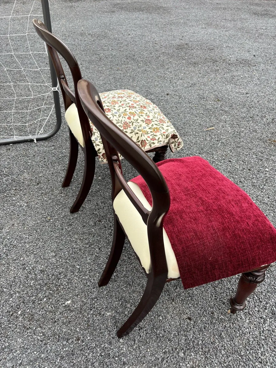 Set 6 Mid Victorian Dining Chairs - Image 4