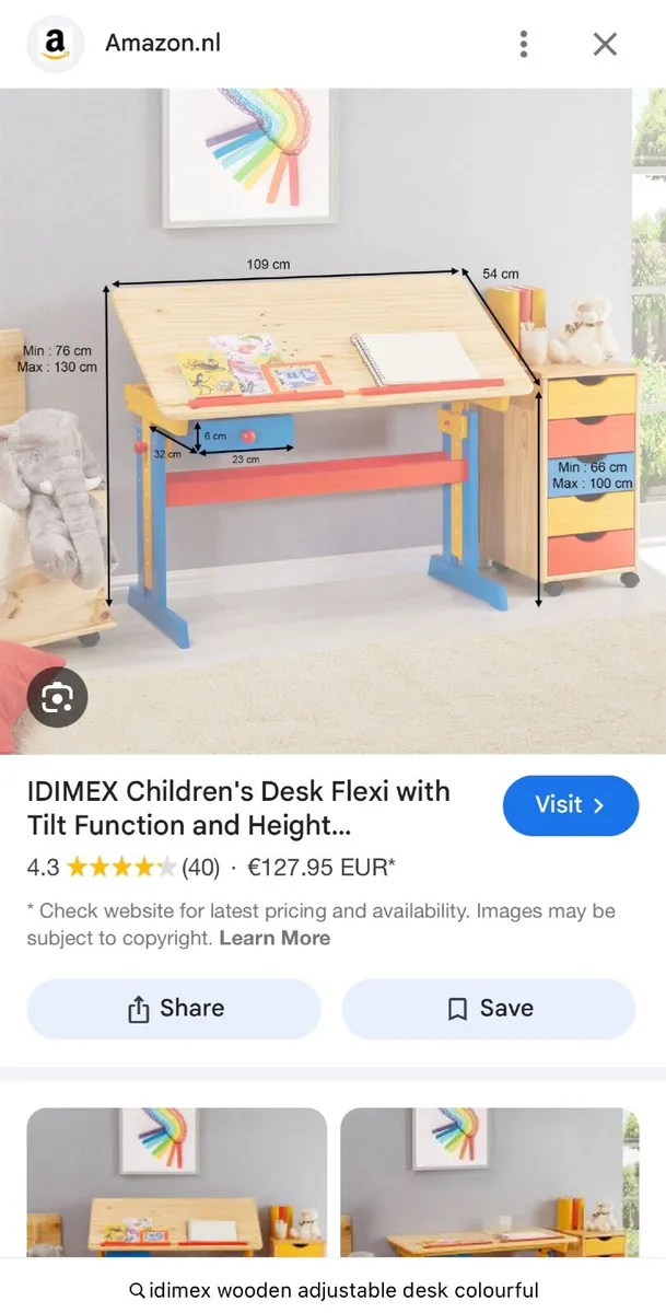 IDIMEX Adjustable Tilting Desk - Image 4
