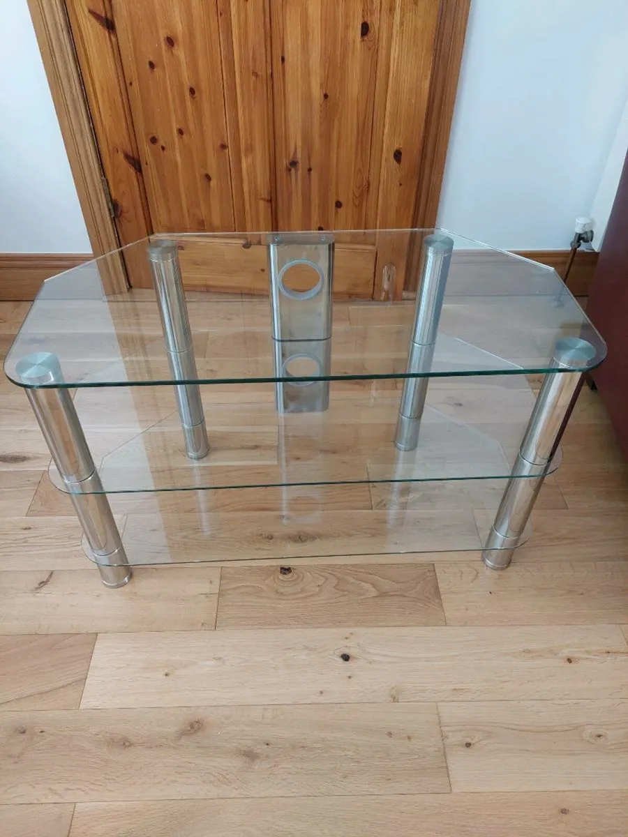 Glass tv stand - Image 1