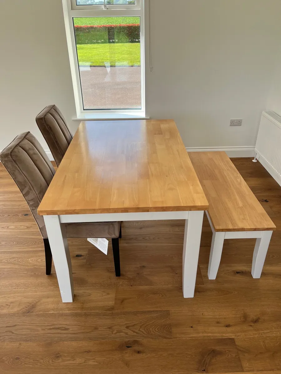 Kitchen Table with Chairs and Bench - Image 2
