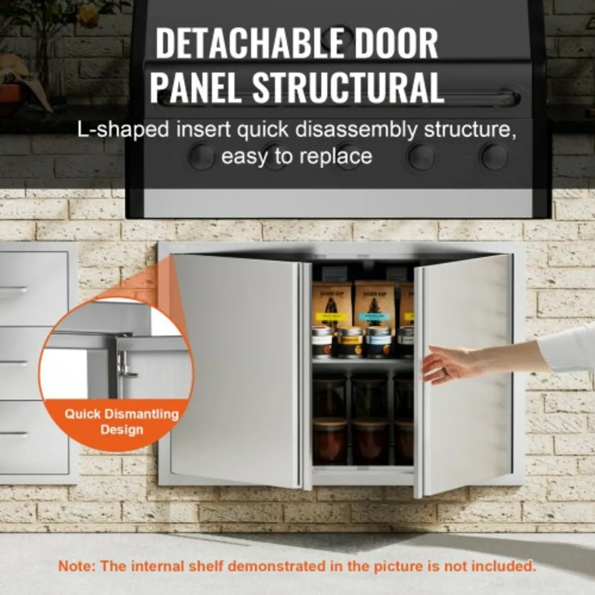 BBQ Access Door, 914x610 mm Double Outdoor Kitchen - Image 3