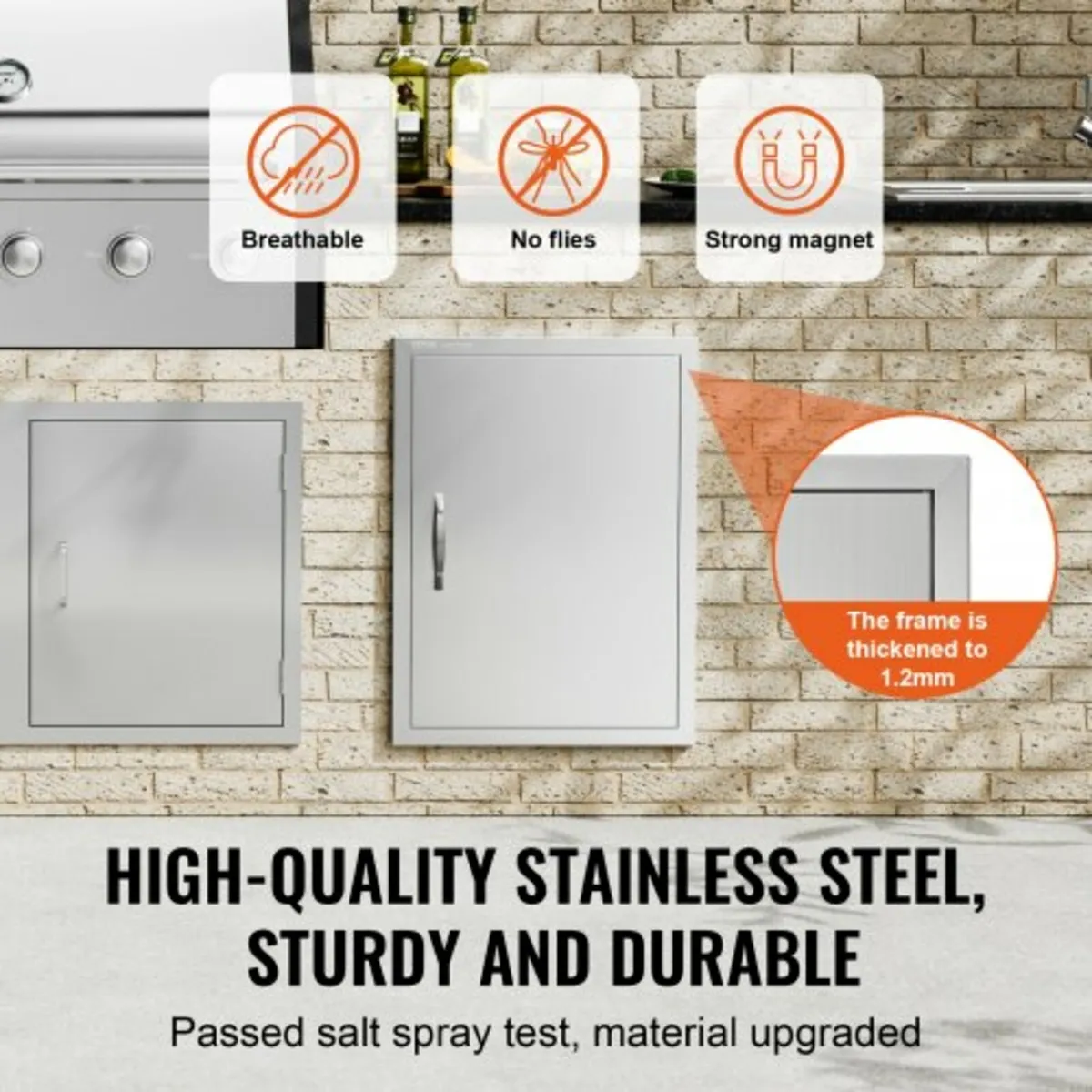 BBQ Access Door, 508x686 mm Single Outdoor Kitchen - Image 3
