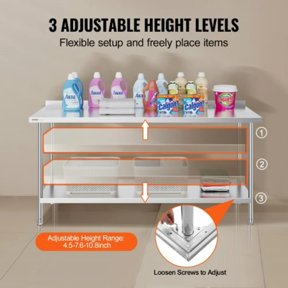Table Commercial Kitchen Work Food Prep Table 24"x - Image 3