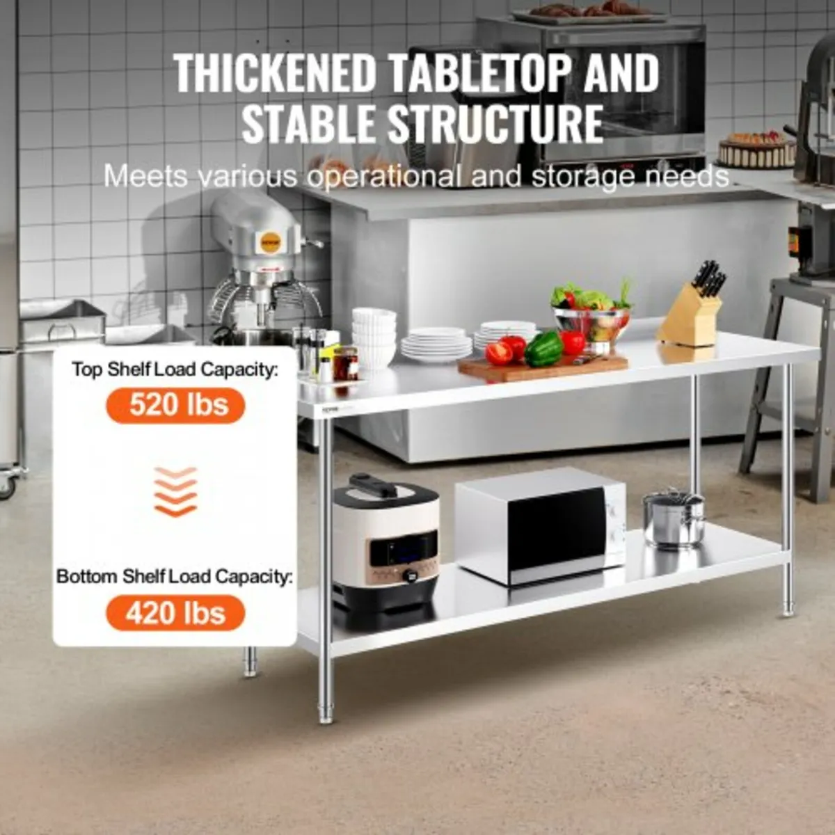 Table Commercial Kitchen Work Food Prep Table 24"x - Image 4