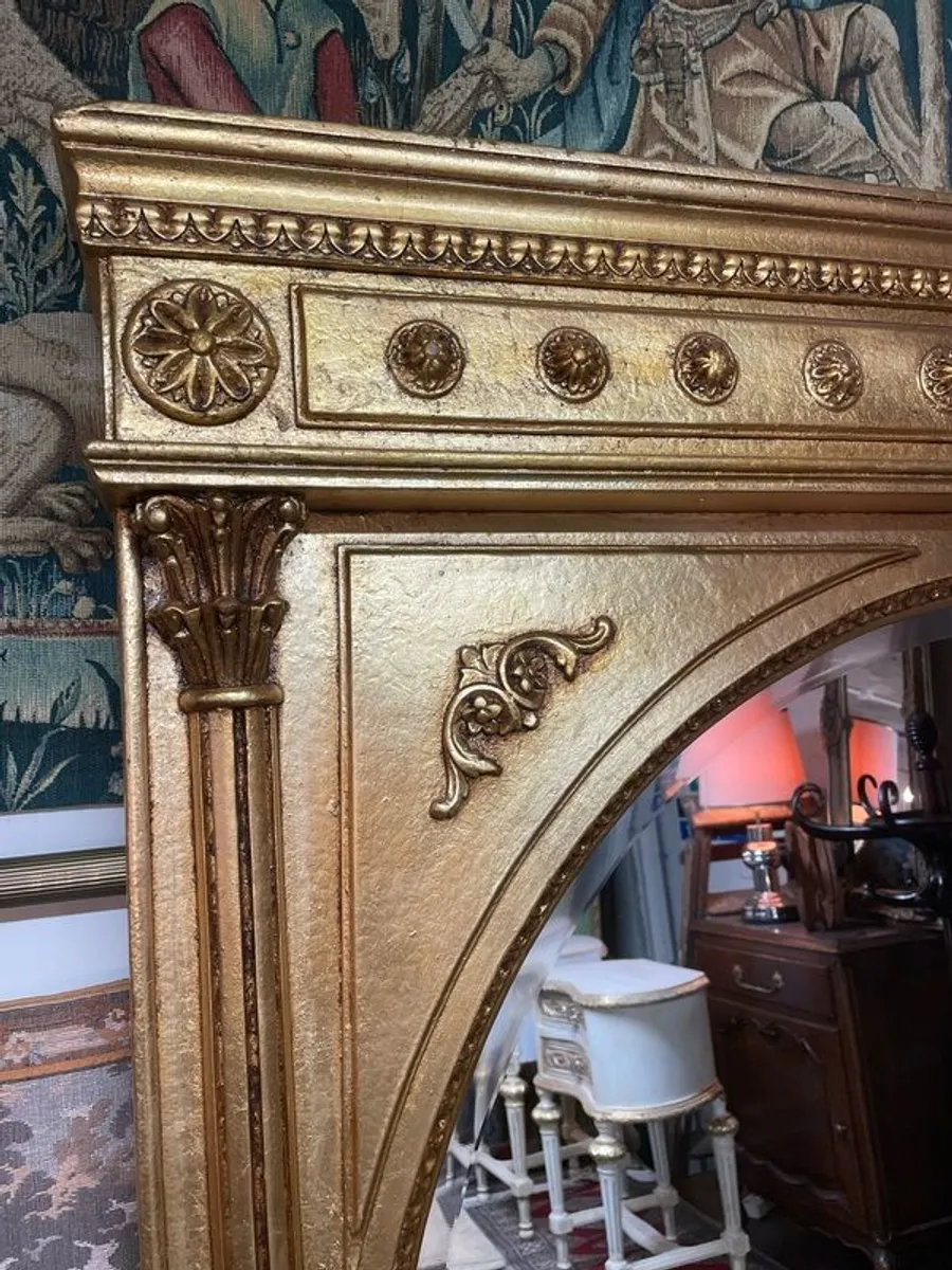 Louis Philippe Design Vintage Chateau Gilt Mirror - Image 2