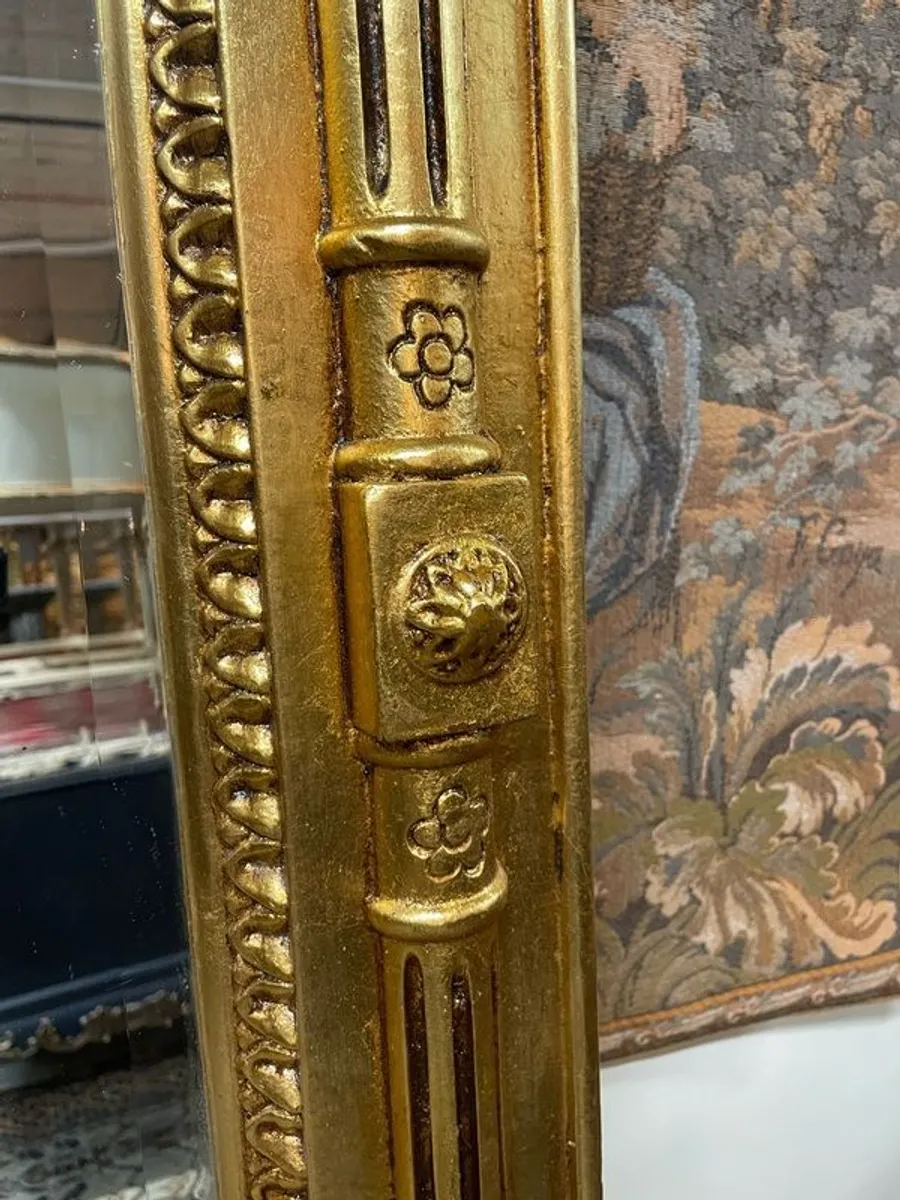 Louis Philippe Design Vintage Chateau Gilt Mirror - Image 3