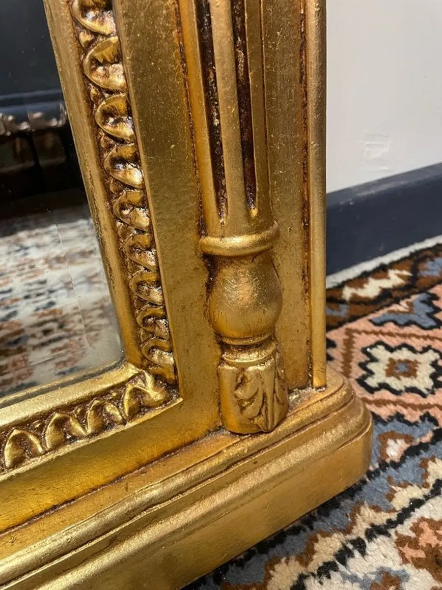 Louis Philippe Design Vintage Chateau Gilt Mirror - Image 4
