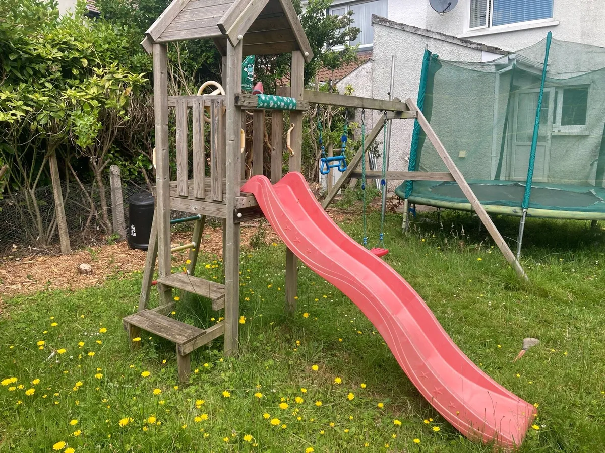 Jungle Gym outdoor swing and slide set - Image 4