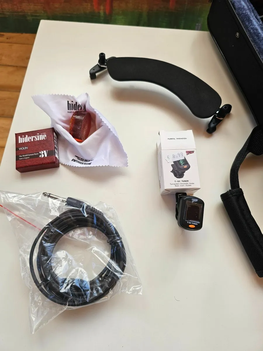 Mcneela Premier Electro Acoustic Violin + more - Image 4