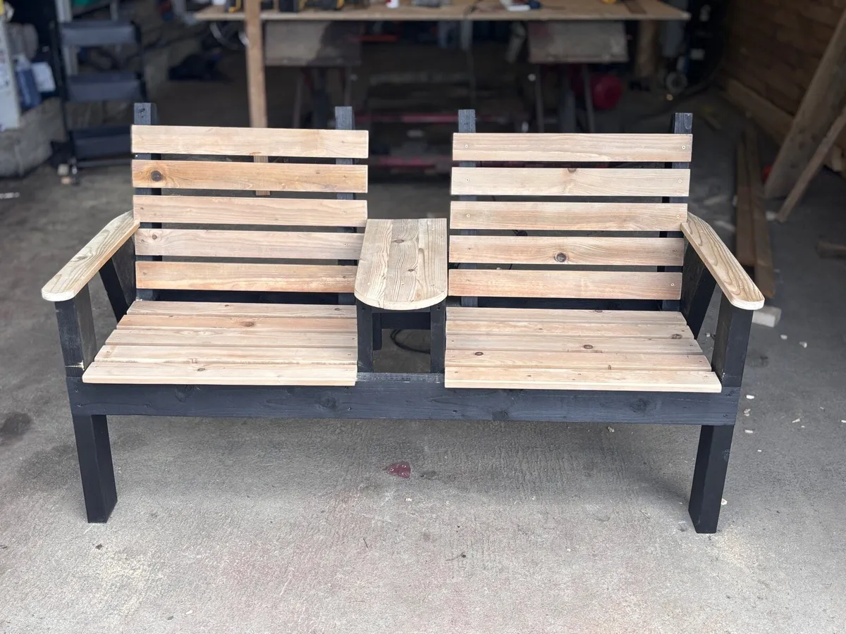 Two seater garden bench - Image 3