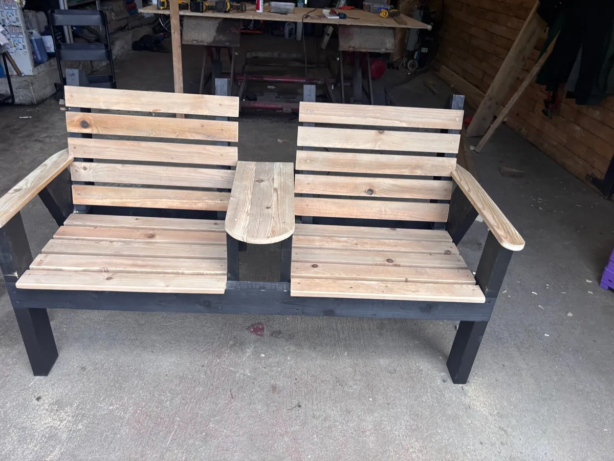 Two seater garden bench - Image 4