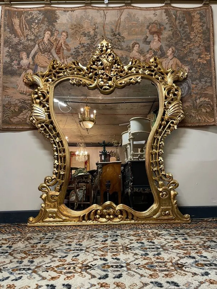 Beautiful Ornate Rococo Style Gilt Mirror - Image 1