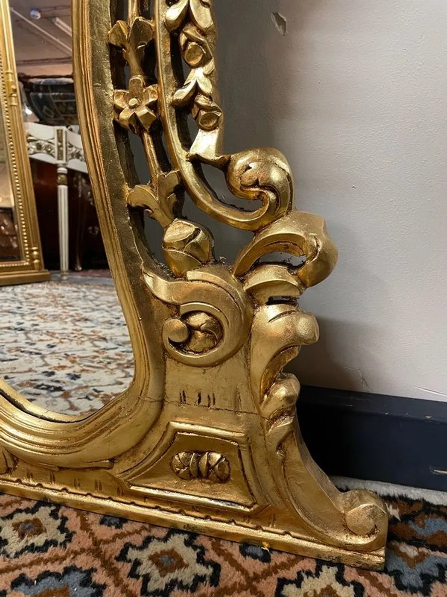 Beautiful Ornate Rococo Style Gilt Mirror - Image 4