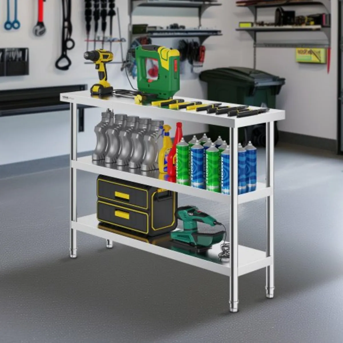 Prep Table Commercial Kitchen Work Table 14"x48" - Image 4