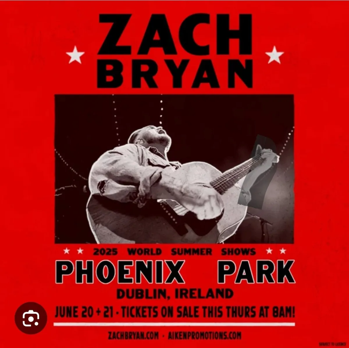 SWAP SWAP SWAP 4 x Zack Byran Friday tickets