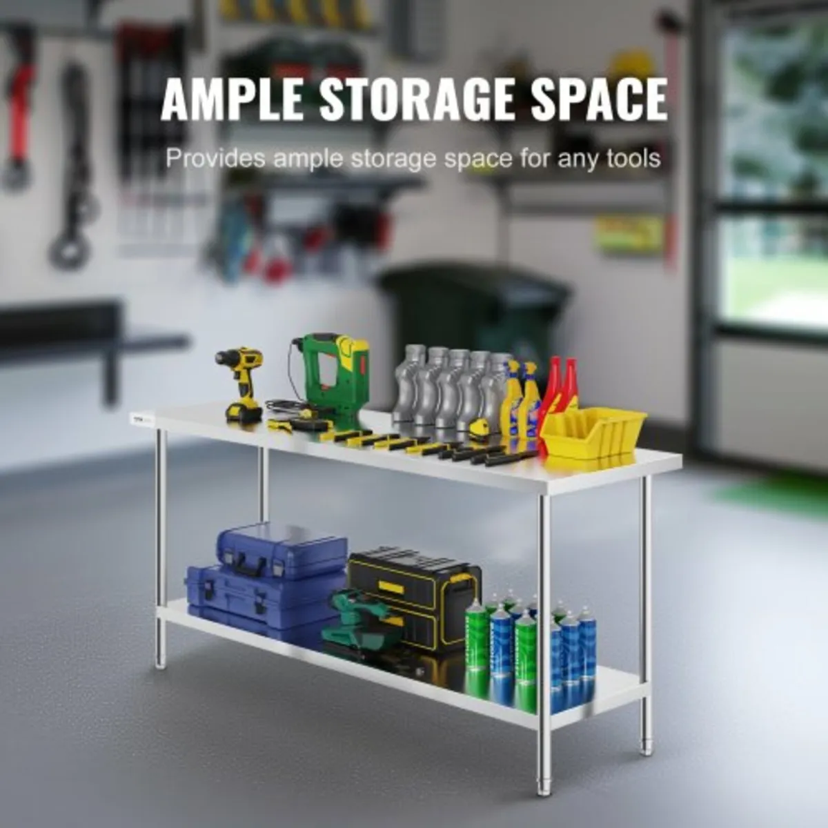 Prep Table Commercial Worktable Food Prep 24x72x34 - Image 3