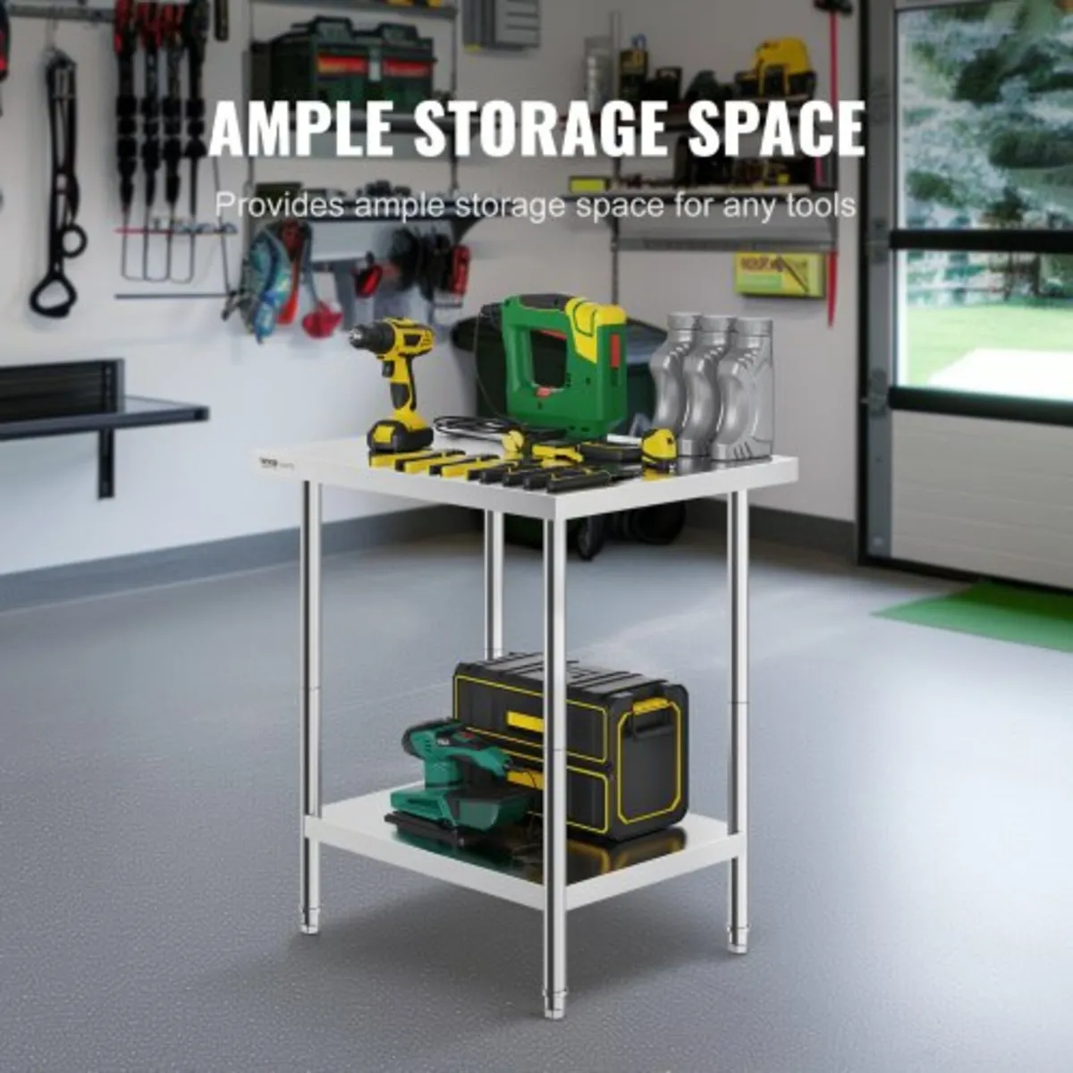Prep Table Commercial Worktable Food Prep 24x30x34 - Image 2