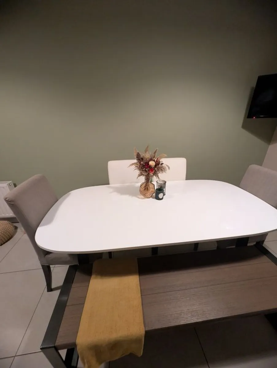 Kitchen Table, Chairs and Bench - Image 3