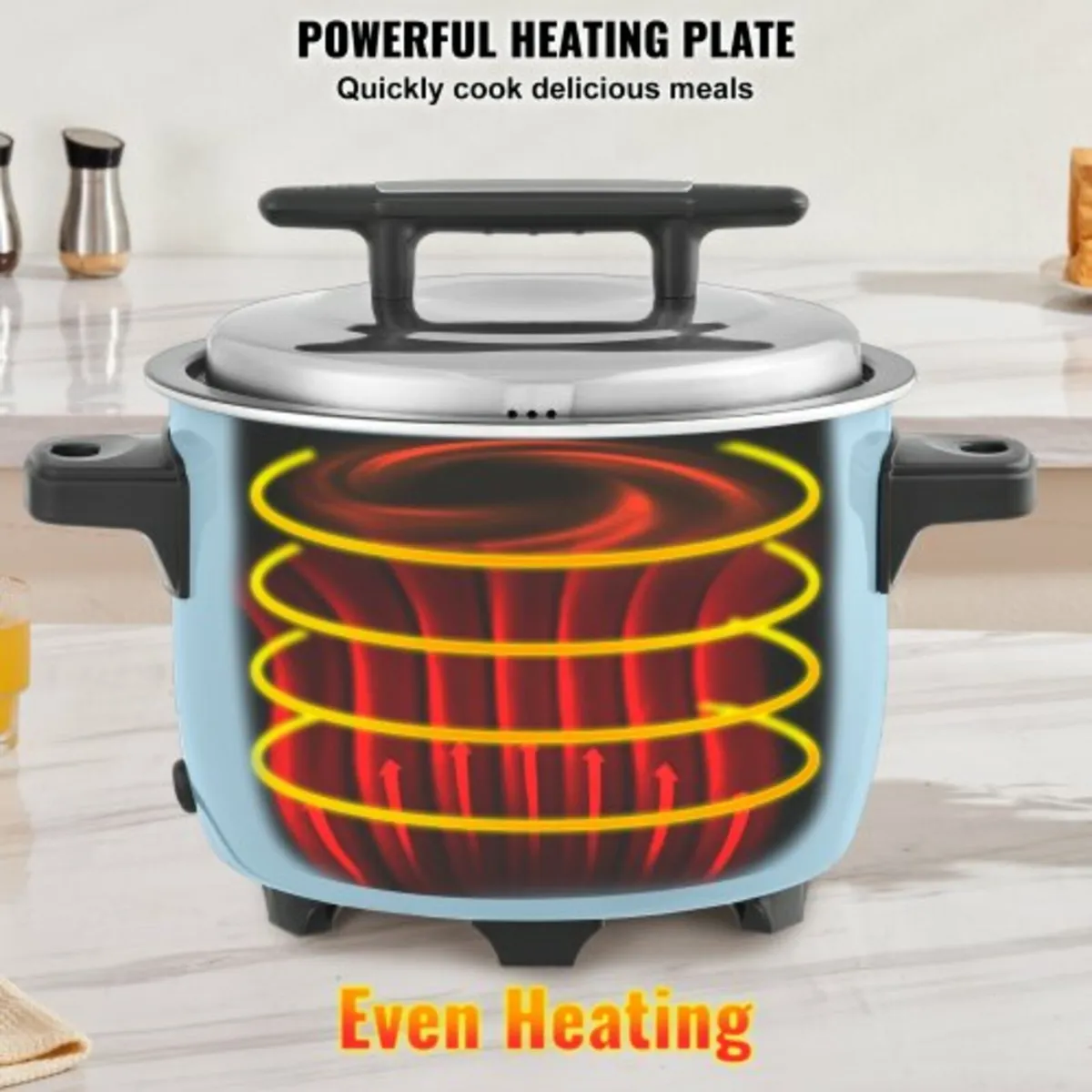 Rice Cooker 40-Cup Non-Stick Pot 8L 24H Keep Warm - Image 4