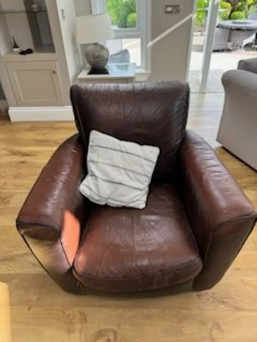 Leather Couch - Image 1
