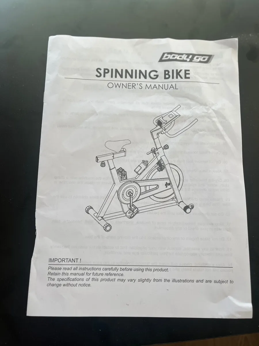 Body Go Fitness  Spinning Bike (18KG Flywheel) - Image 4