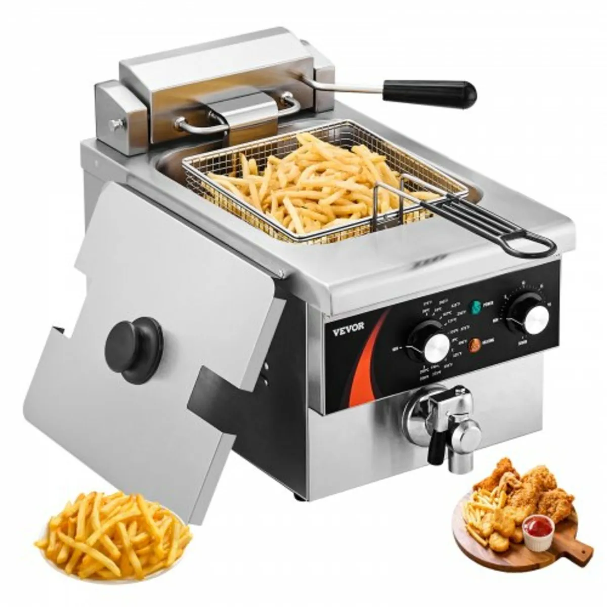 Electric Deep Fryer Countertop Deep Fryer 9Qt /8.5 - Image 1