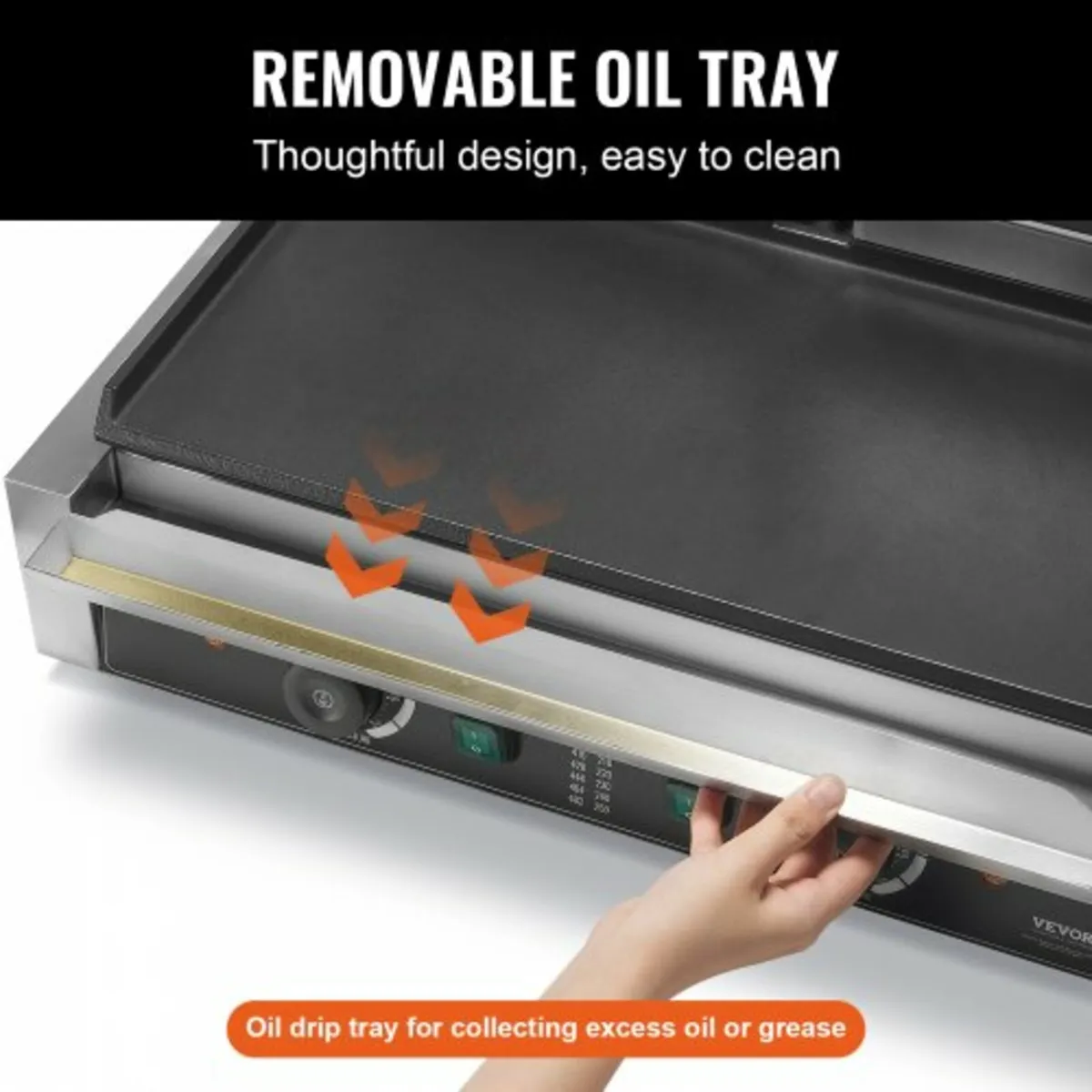 Commercial Panini Press Grill Electric Sandwich Ma - Image 3