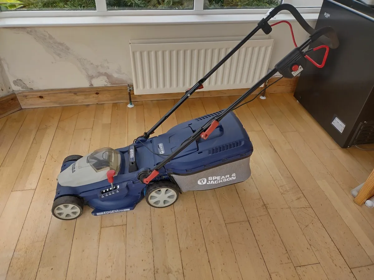 Cordless 34cm Lawnmower & 25cm Strimmer - Image 1