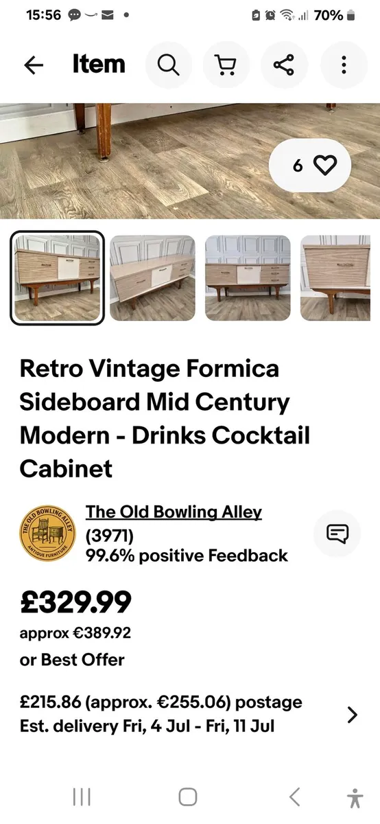 Antique drinks cabinate - Image 1