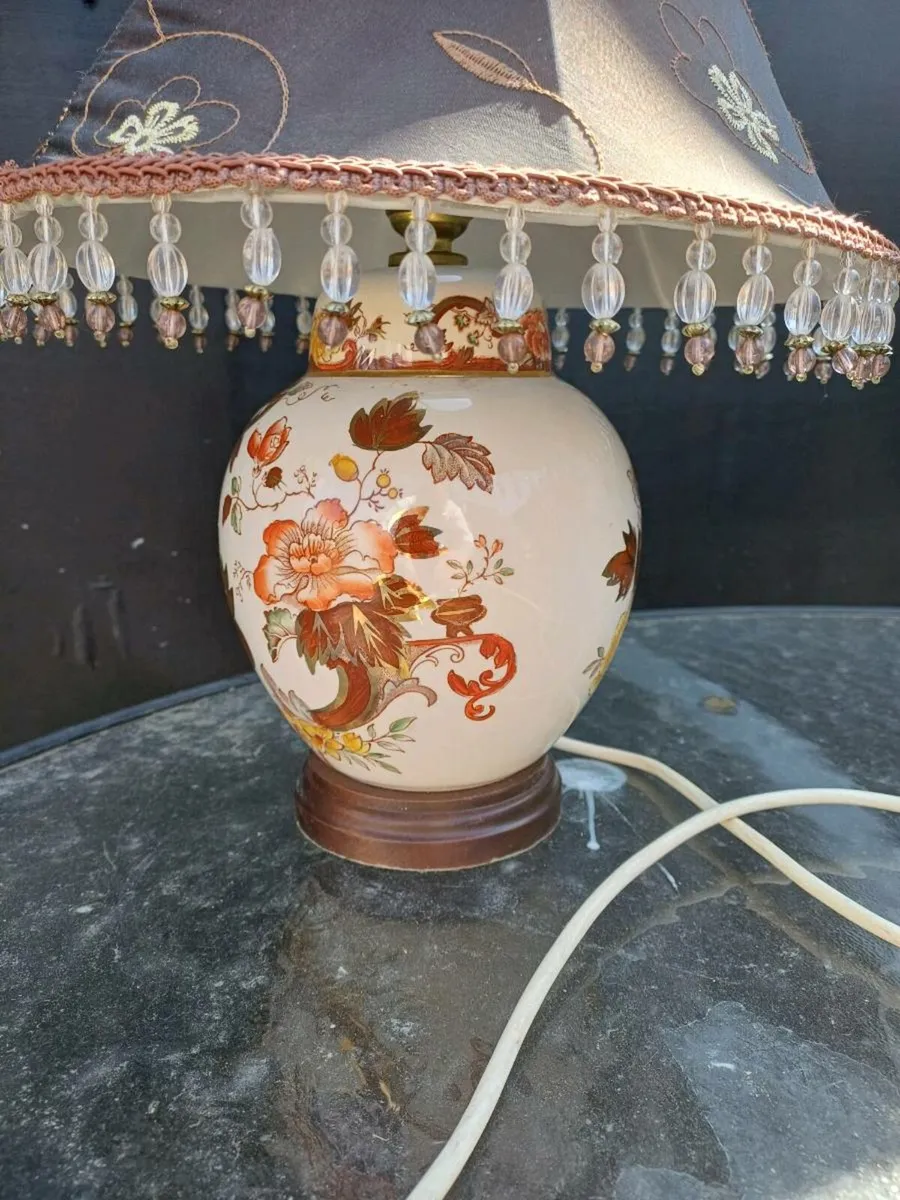Vintage Mandalay Mason Table Lamp - Image 3