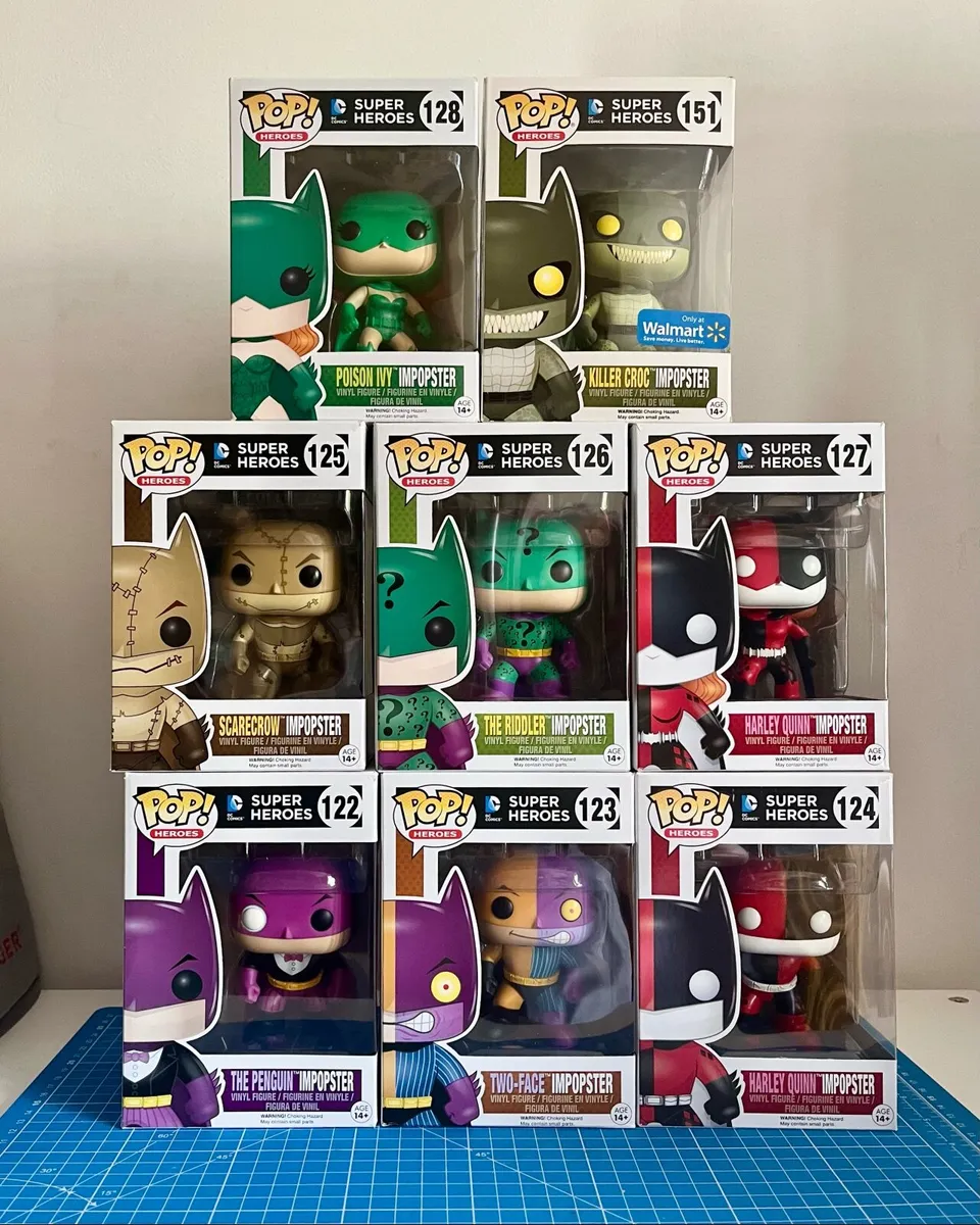 ImPopsters Set - Batman, Batgirl, Harley Funko Pop - Image 1