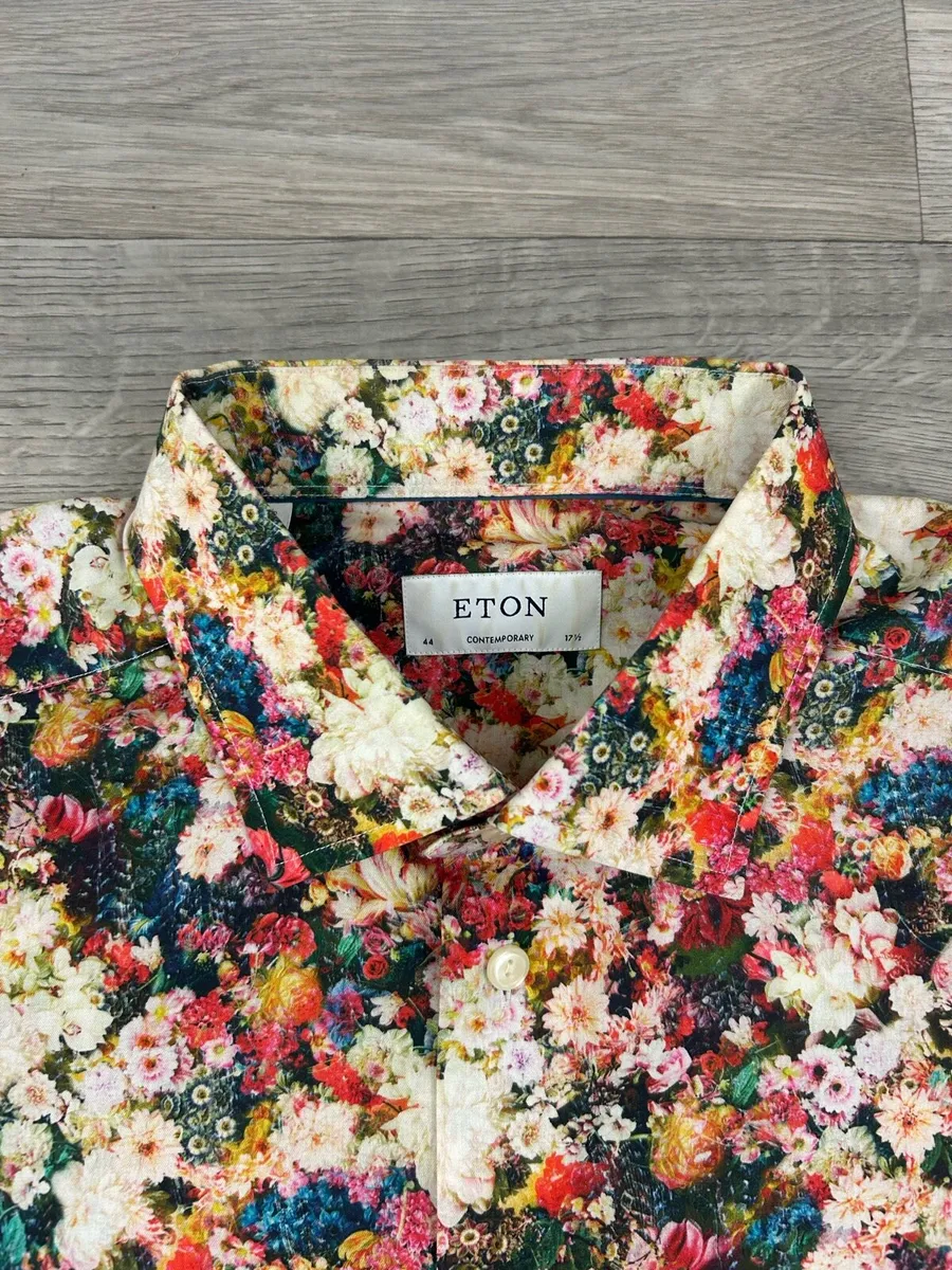 Eton Floral Patterned Shirt Mens XXL - Image 3