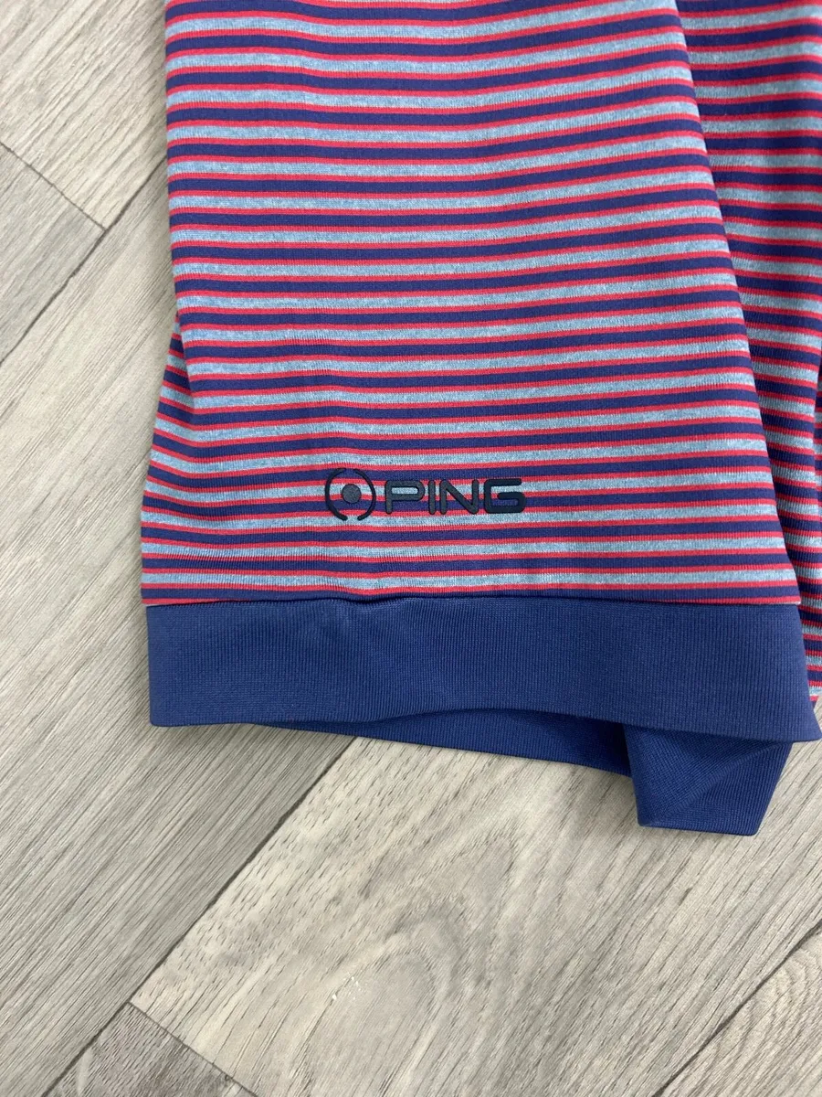 Ping Striped Golf Polo Shirt Mens Large - Image 3