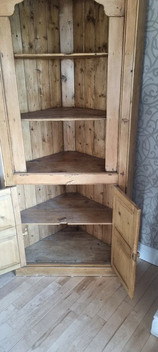 Antique pine unit - Image 4